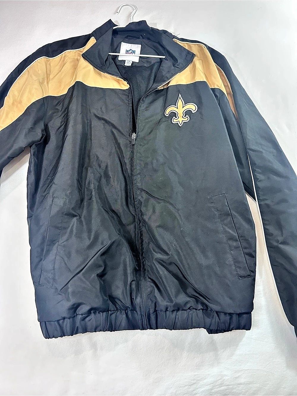 G-III Sports NOLA Saints Full Zip Colorblock Jacket - Saints Football Gameday L
